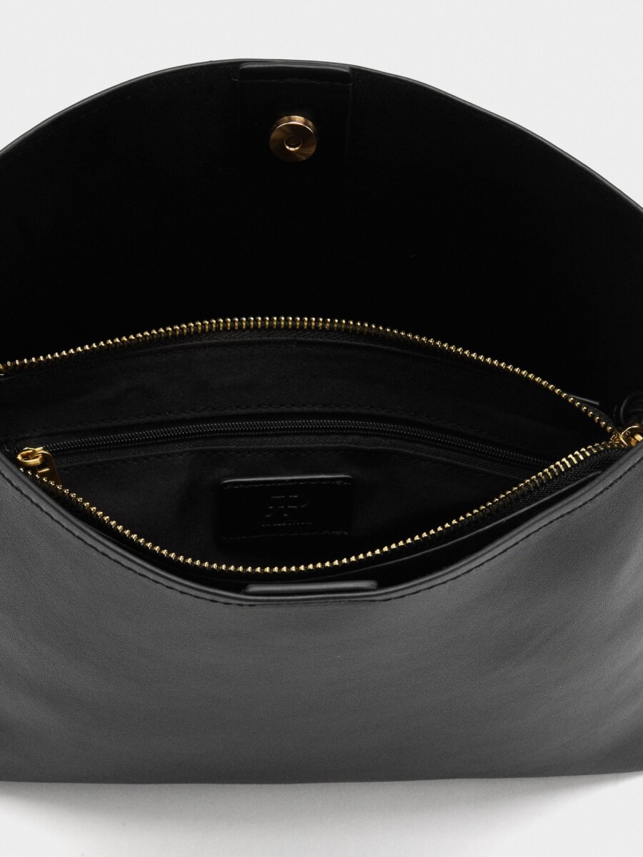 Bolso De Hombro Liso negro