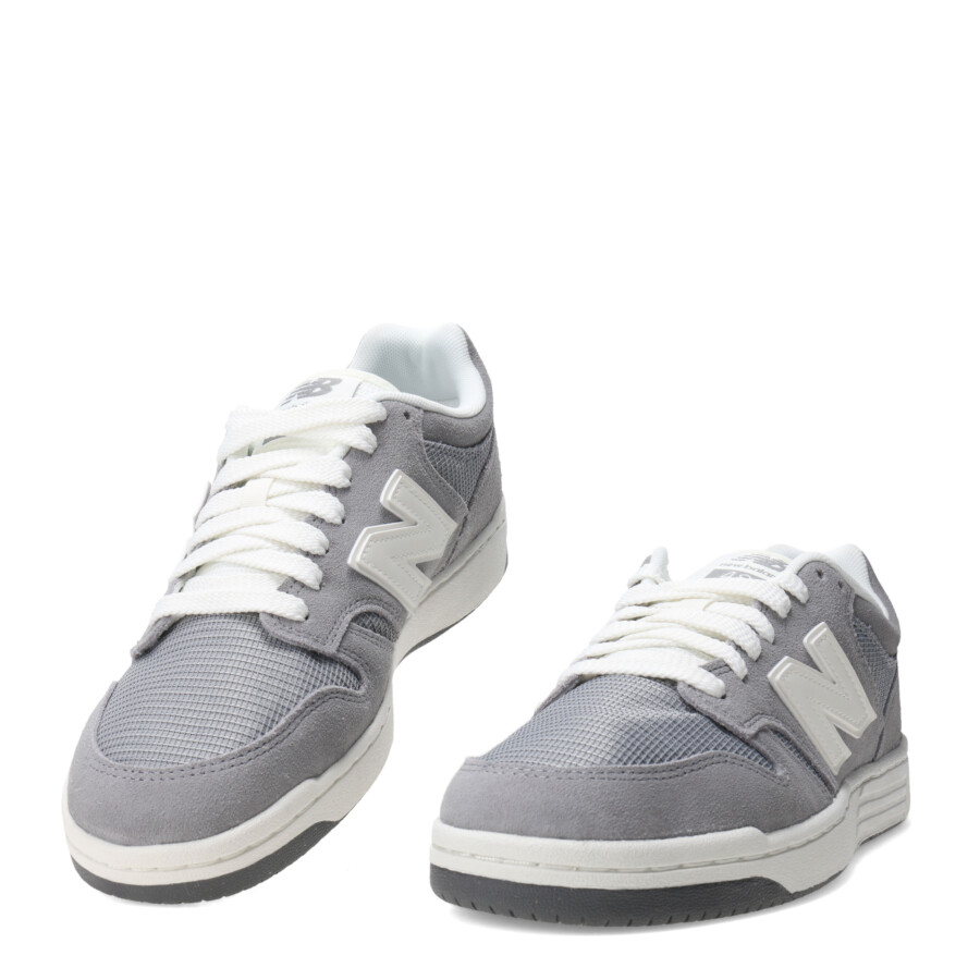 Championes Unisex New Balance Championes 480 Lifestyle Gris - Blanco