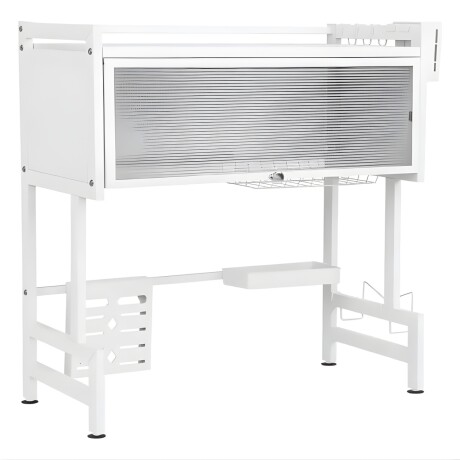 Escurridor de Vajilla Rack Lumax con Puerta 65x28x80cm Blanco