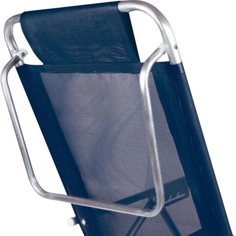 Reposera Silla Reclinable 5 Posiciones Aluminio Fashion Mor Azul Marino