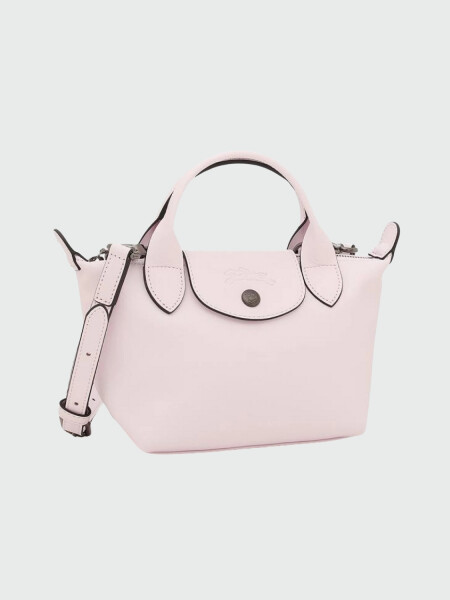 Longchamp -Cartera mini de cuero, Le pliage Xtra Rosado