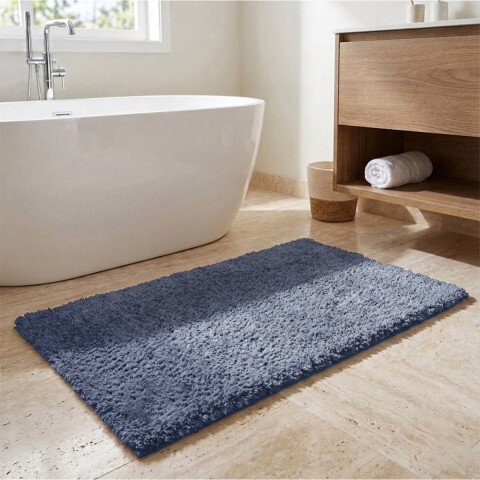 Alfombra Baño con Pelo Largo Home Class 40 x 60 cm INDIGO