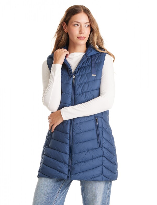 Chaleco Abrigo Puffer AZUL
