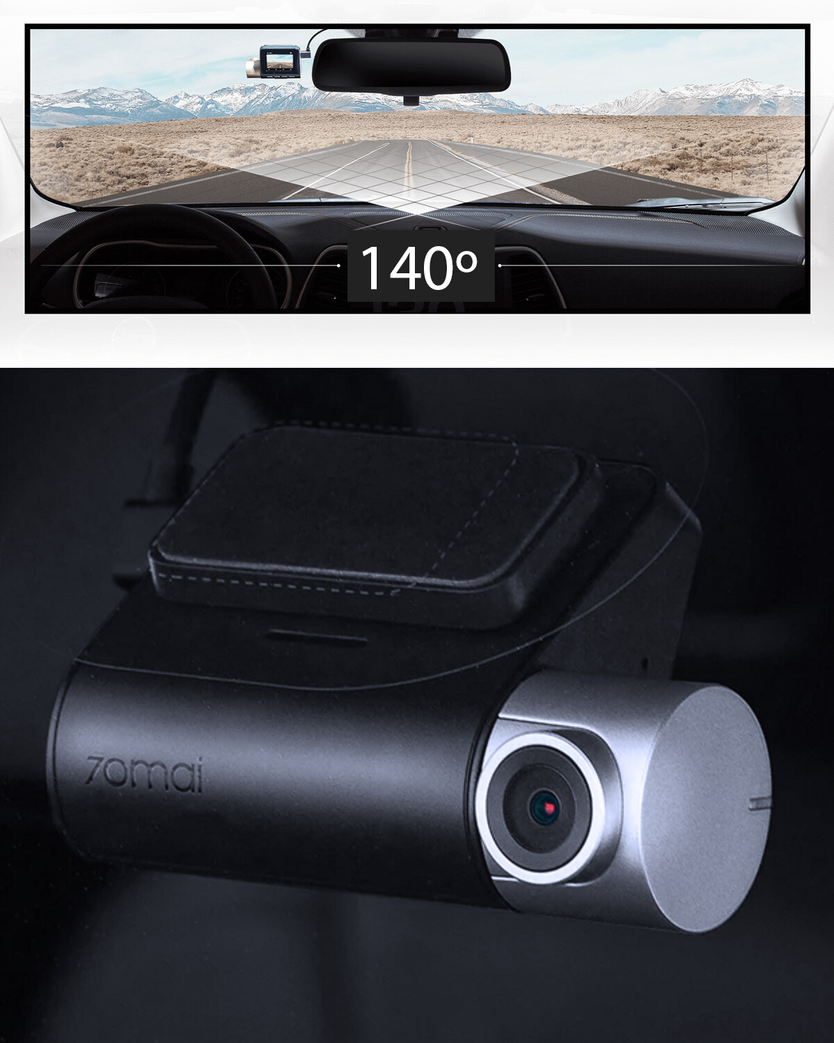 Cámara para auto con GPS 70Mai Dash Cam Pro Plus+ QHD Xiaomi — Electroventas