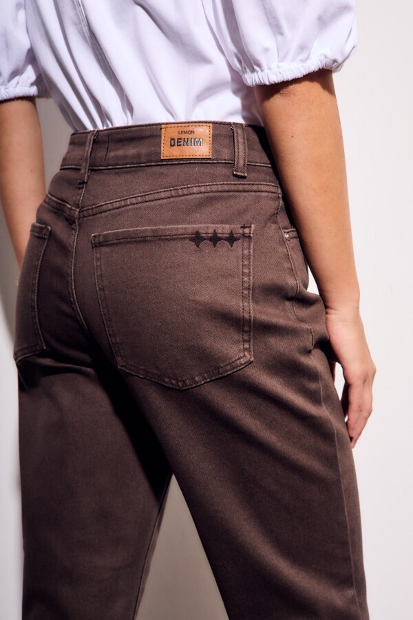 Jean Flare Marron Marron