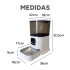 Comedero Dispensador Automático Inteligente Wifi Perro Gato Color Blanco Negro