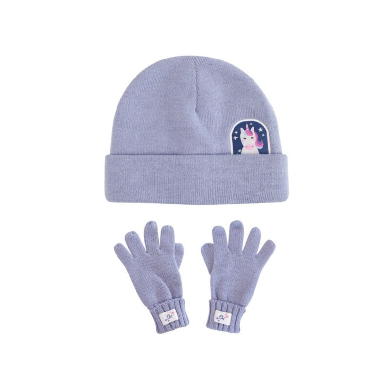 Set gorro con guantes Unicorn