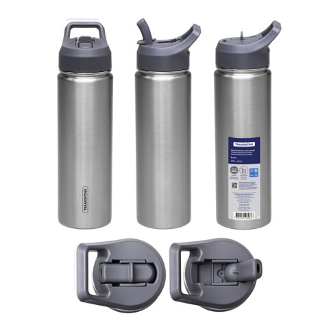 Botella térmica 650ml c/ sorbete acero inoxidable TF6780