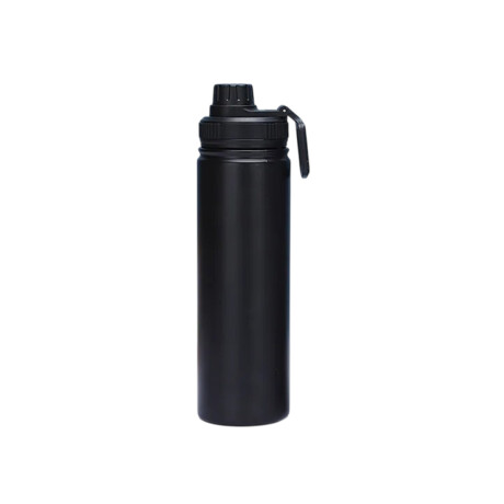 Botella deportiva térmica con tapa de rosca 750ml Negro