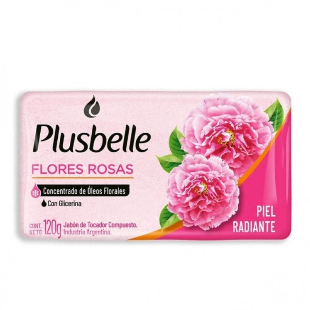 PLUSBELLE JABON FLORES ROSAS X 120G única