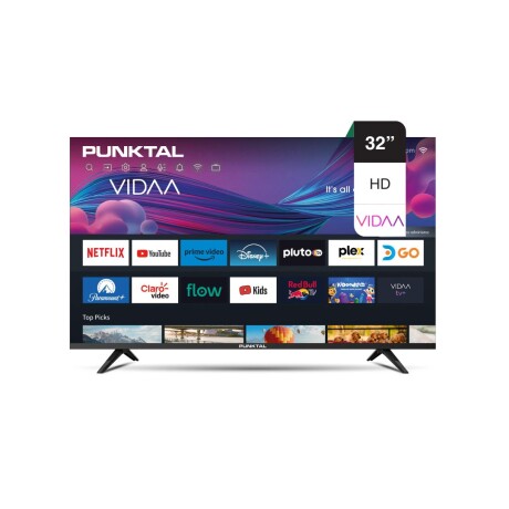 Smart Tv PUNKTAL 32' HD PK-32JJV Vidaa Frameless Con Control Remoto Smart Tv PUNKTAL 32' HD PK-32JJV Vidaa Frameless Con Control Remoto