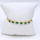Pulsera En Oro 18K Con Brillantes Y Esmeraldas Pulsera En Oro 18K Con Brillantes Y Esmeraldas