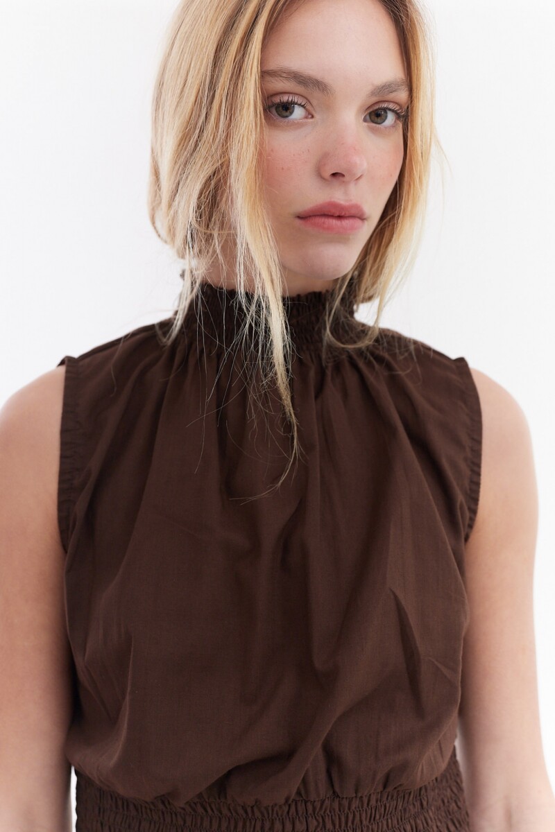 Blusa Flush Marrón