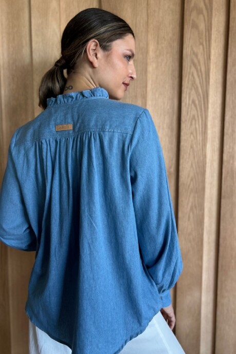 Blusa Sur Denim Celeste