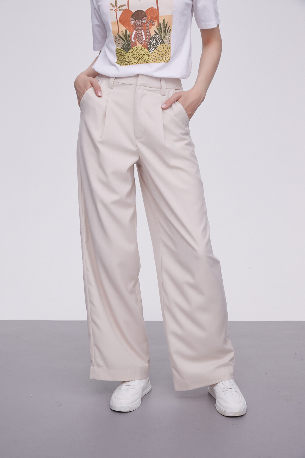 Pantalon Acacia Beige Claro