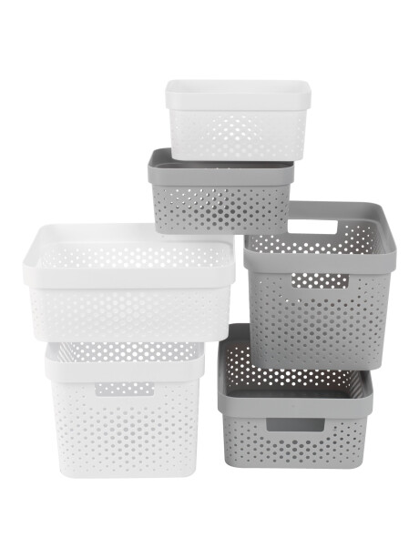 Cesta INFINITY 4,5L plástico gris Cesta INFINITY 4,5L plástico gris