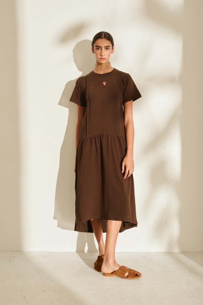 VESTIDO COTTON SIERRA - Pre Venta Chocolate 