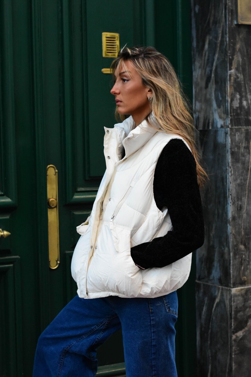 Chaleco puffer Blanco