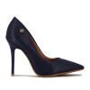 Zapato Formal Mujer Vizzano Taco Alto Clásico Marino