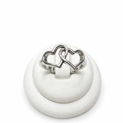 Anillo doble corazon entrelazado Anillo doble corazon entrelazado
