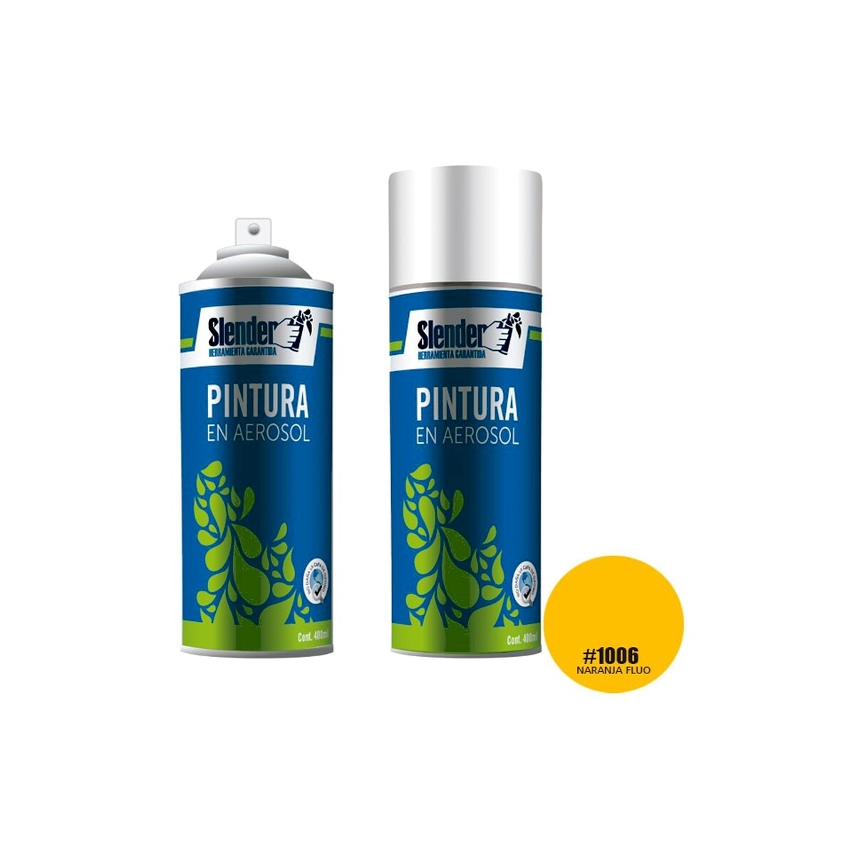 Aerosol Slender 400ml Naranja Fluo (1006) 