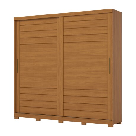 ROPERO CAYMAN 2 PUERTAS 6 CAJONES INTERNOS GUARDARROPA CLOSET ARMARIO 100% MDF COLOR MADERA