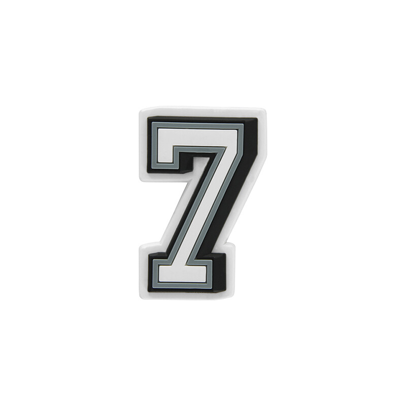 Jibbitz™ Charm Número 7 Blanco