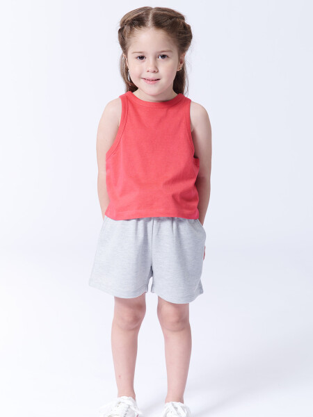 Short deportivo Gris Melange