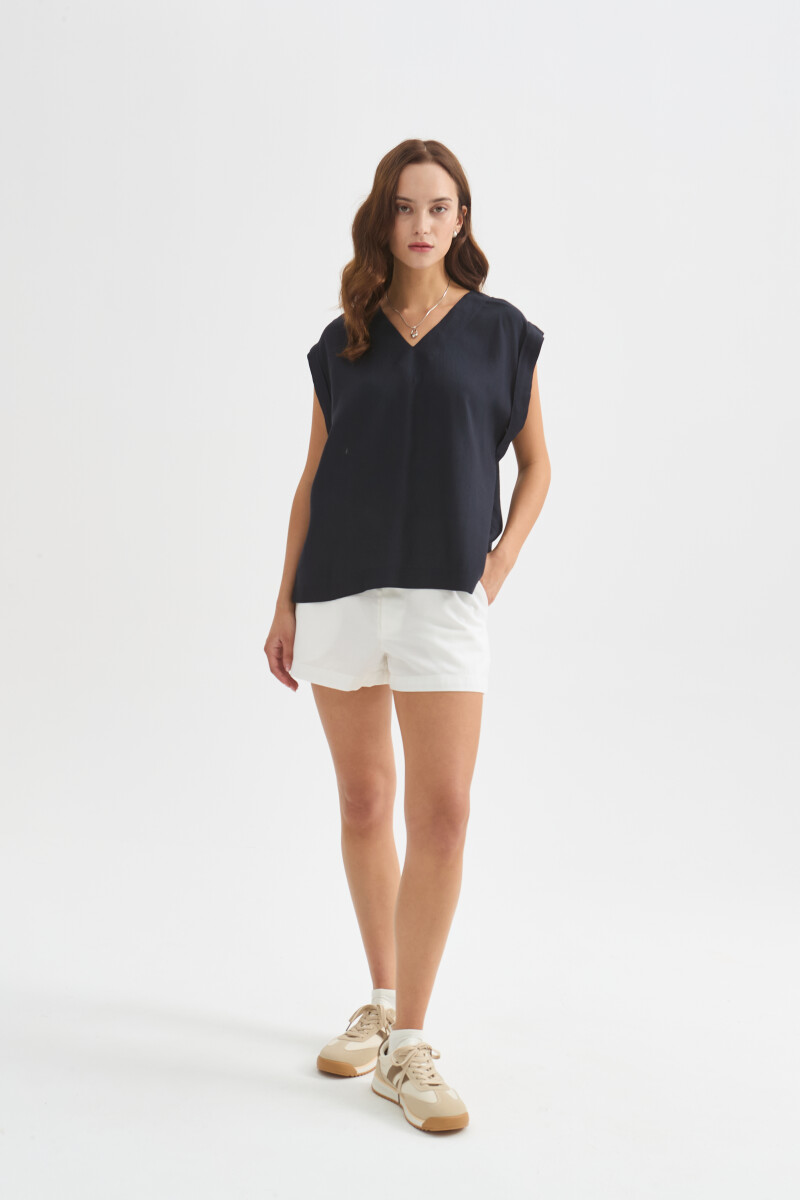 Blusa Zomira - Azul Noche 