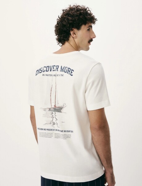 CAMISETA CON ESTAMPADO BLANCO