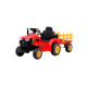 Tractor con Remolque Lumax a Batería con luces y sonido mp3 Rojo