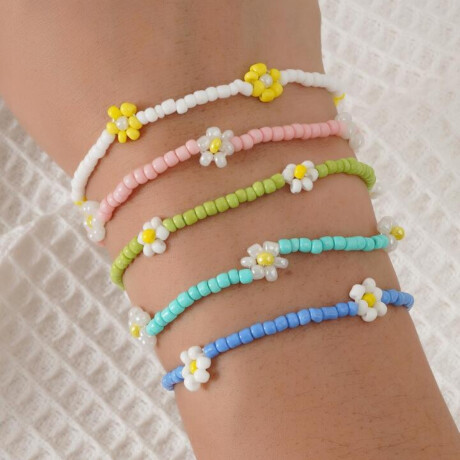 Set de mostacillas multicolor con doble tanza y tijera Sc