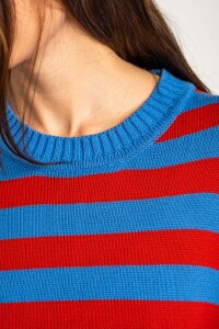 Sweater Rayado Rojo