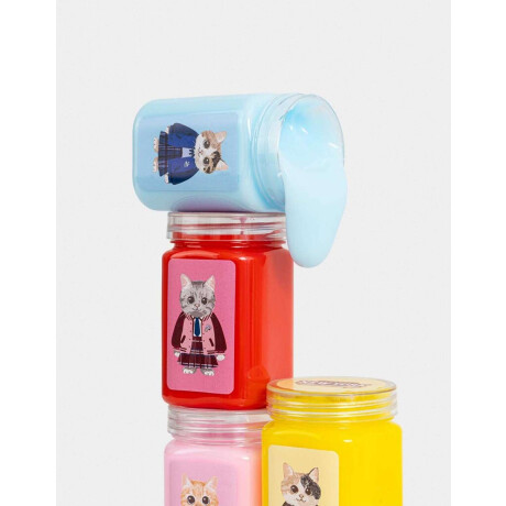 Set X4 Slimes De Colores Combinacion Multicolor