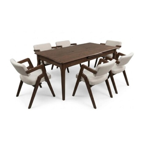 JUEGO DE COMEDOR EXTENSIBLE MESA + 6 SILLAS JUEGO DE COMEDOR EXTENSIBLE MESA + 6 SILLAS