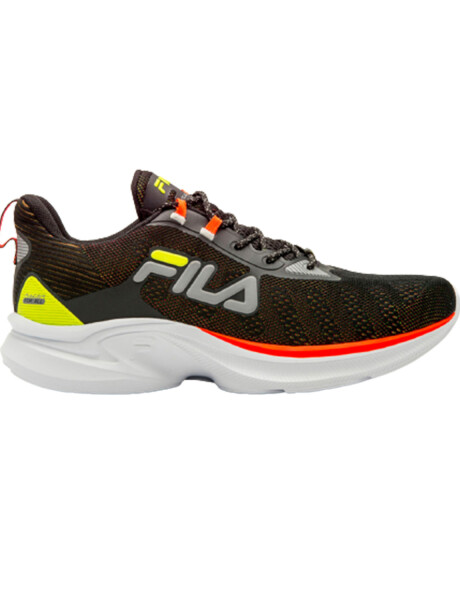 Championes Fila Running Racer for All para Hombre Negro/Lima Talle 44