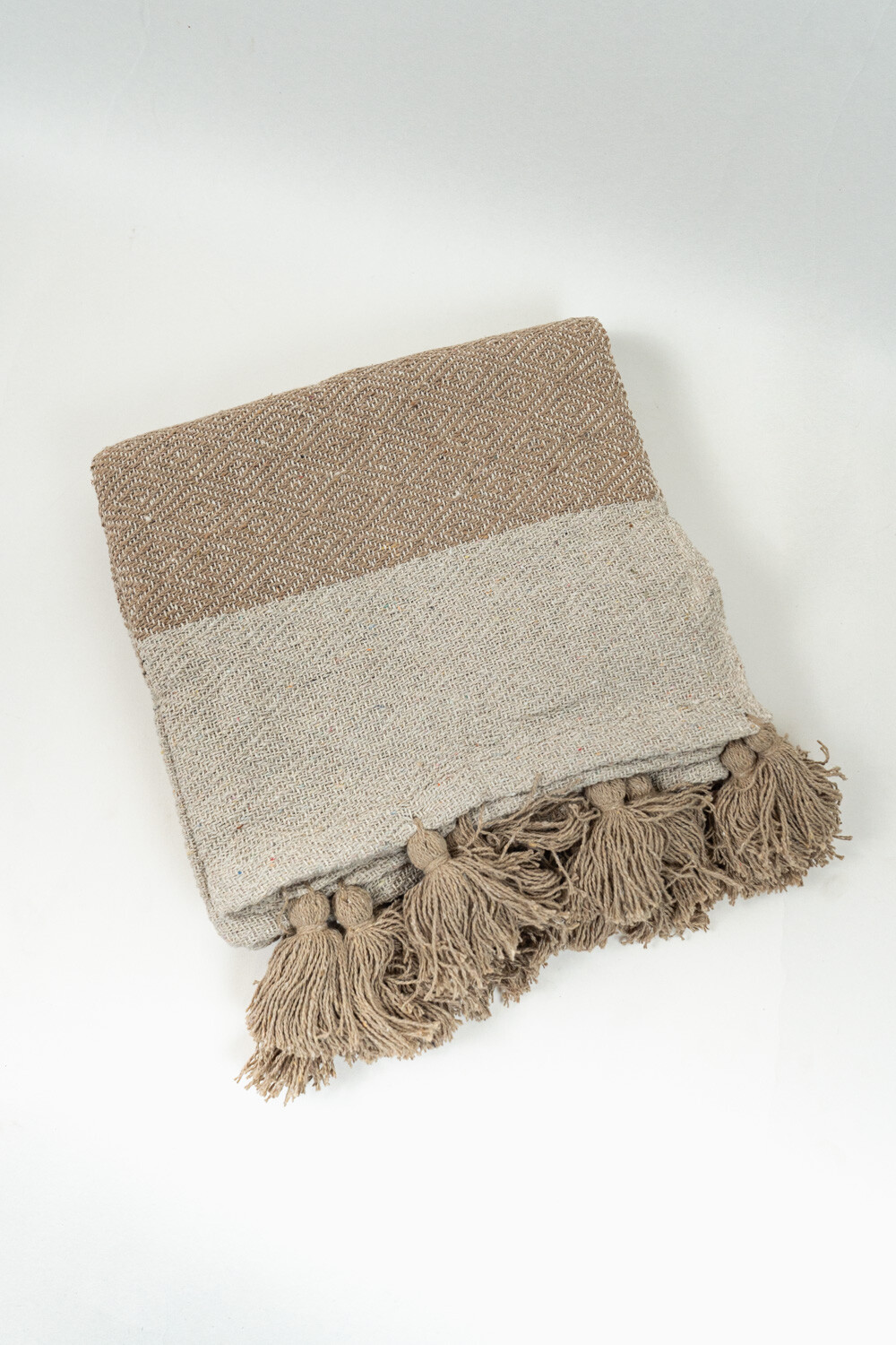 Manta Borlas Beige