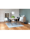 Silla de comedor KLARUP polipiel negro/negr Silla de comedor KLARUP polipiel negro/negr