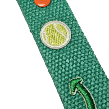 Llavero cinta con diseño Pelota de Tennis Verde
