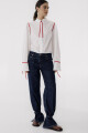 CAMISA FISH WINTER Blanco Rojo