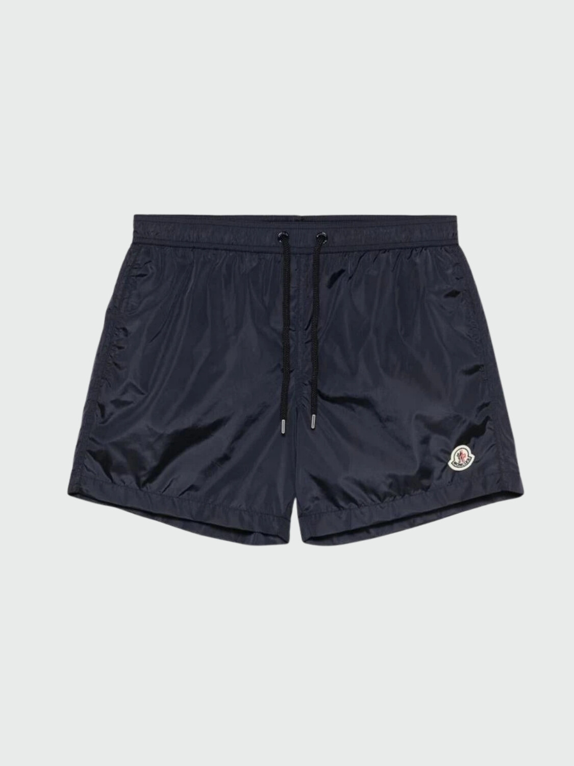 MONCLER - SHORT DE BAÑO CON CORDÓN Y PARCHE CON LOGO Azul Marino