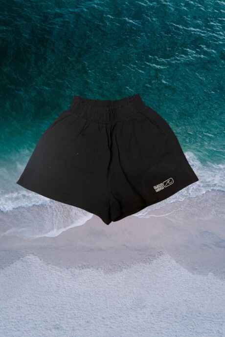Short Mujer Muselina / Negro U