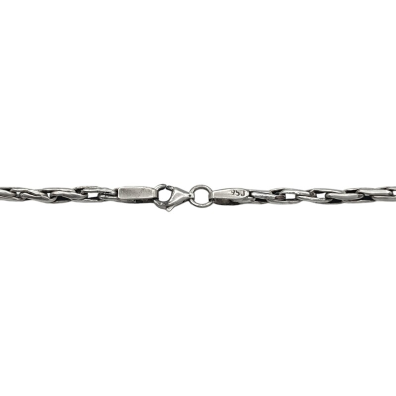 Cadena Eslabón Singapur - Plata y Oro - Sin piedra - CD5054 sinpiedra