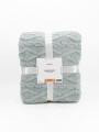FLANNEL TRAMA ROMBOS 2 PLAZAS GRIS