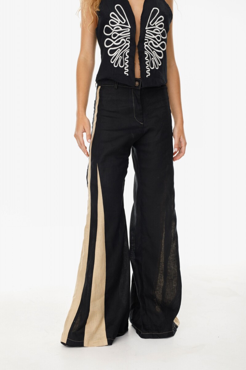 Pantalon Murra - Negro/Beige 