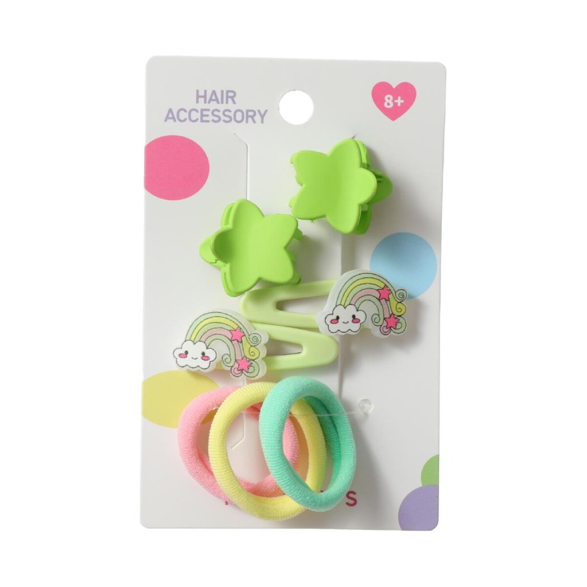 Accesorios de cabello 7pcs - verde 