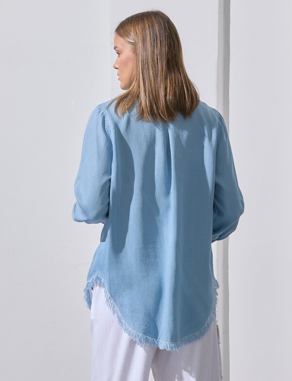 Camisa Tencel Flecos JEAN CLARO