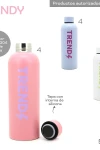 Botella doble capa de acero 500ML Rosa