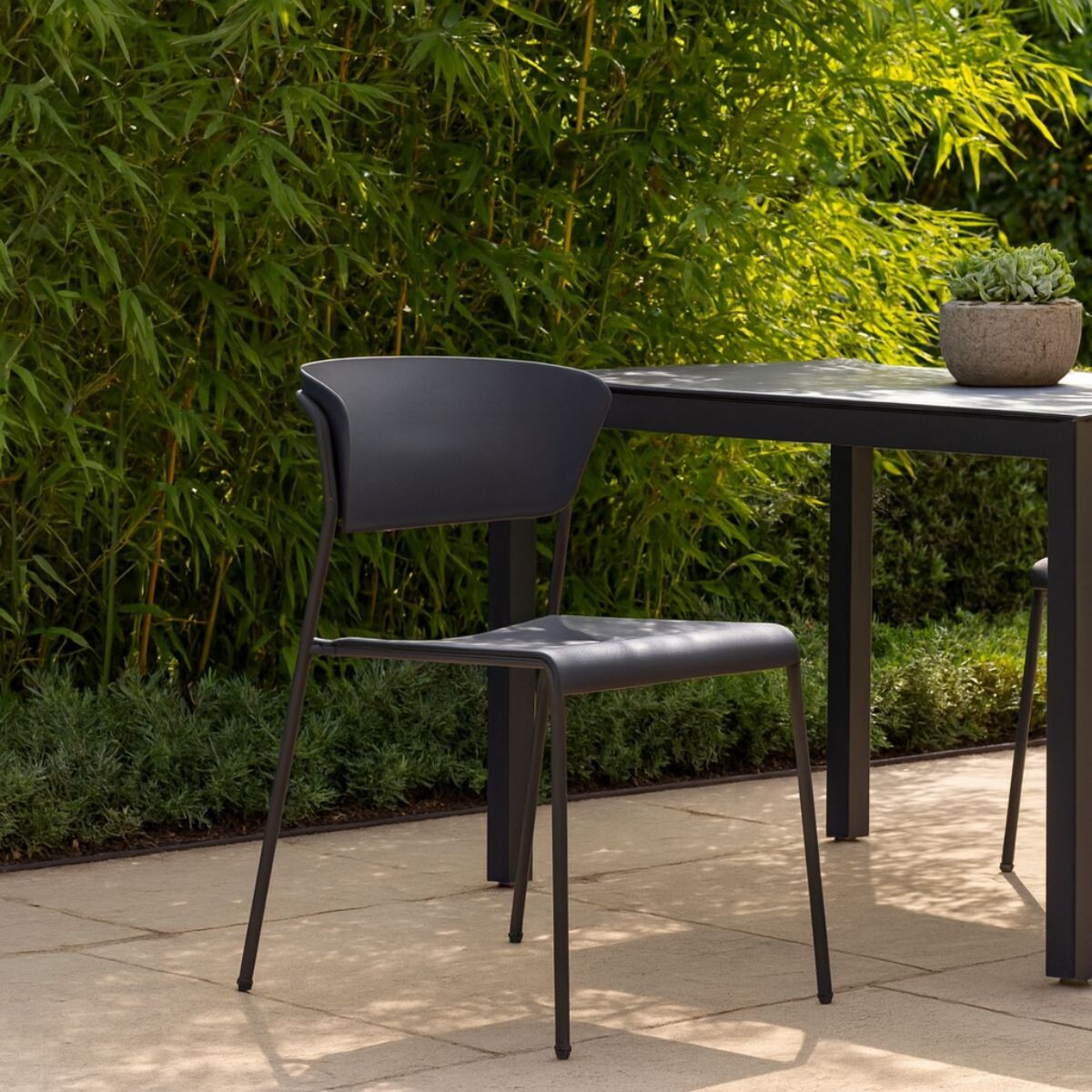 Silla de exterior LISA Gris 