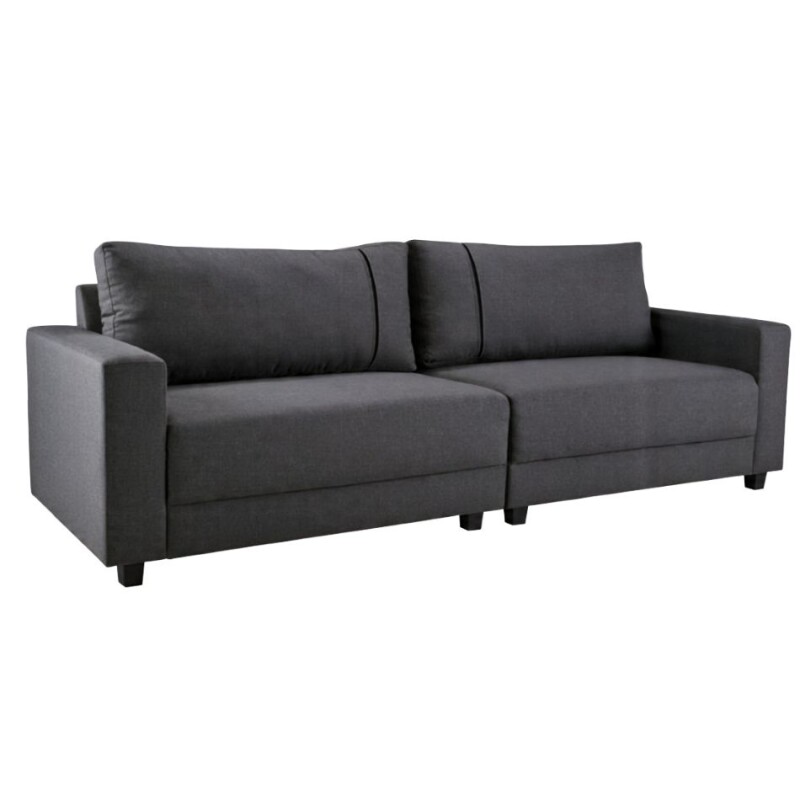 Sofa 4 cuerpos tapizado en tela Pet Friendly gris oscuro Sofa 4 cuerpos tapizado en tela Pet Friendly gris oscuro